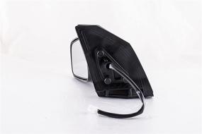 img 2 attached to 🚘 Reliable Toyota Corolla LE/S Left Side Door Mirror | Non-Heated, Non-Folding | Painted Black | 2003-2008 | TO1320179