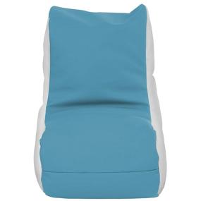 img 2 attached to Comfortable and Colorful ECR4Kids SoftZone Toddler Bean Bag Soft Seat: Sea Foam and Light Grey for Ultimate Relaxation