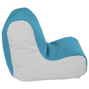 img 3 attached to Comfortable and Colorful ECR4Kids SoftZone Toddler Bean Bag Soft Seat: Sea Foam and Light Grey for Ultimate Relaxation