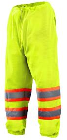 img 3 attached to OccuNomix ECO-TEM2T-YS/M Two Tone Class E Mesh Pants, Small/Medium, Yellow - High-Visibility Safety Workwear