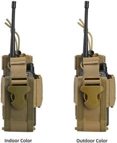 img 3 attached to 📻 Viperade Versatile Radio Holder Case: Tactical Molle Two Way Radio Holster