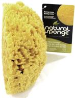 7-8 inch natural sea sponge with wool logo
