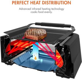 img 2 attached to 🔥 Tenergy Redigrill: The Ultimate Smoke-less Infrared Indoor Grill for Effortless BBQ Parties at Home – ETL Certified