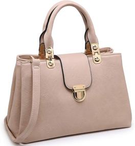 img 4 attached to Dasein Handbags Satchel Leather Shoulder Women's Handbags & Wallets in Satchels