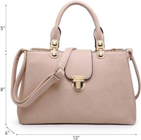 img 2 attached to Dasein Handbags Satchel Leather Shoulder Women's Handbags & Wallets in Satchels