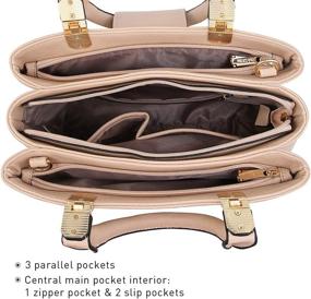 img 1 attached to Dasein Handbags Satchel Leather Shoulder Women's Handbags & Wallets in Satchels