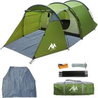 🏕️ ayamaya pop up tent: 3-4 person automatic setup, double layer waterproof design, 2 doors - perfect christmas outdoor gift! логотип