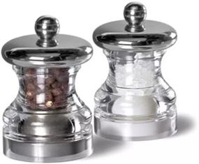 img 2 attached to Compact and Stylish COLE & MASON Button Mini Salt 🧂 and Pepper Grinder Set: Premium Stainless Steel Mills for Flavorful Seasoning