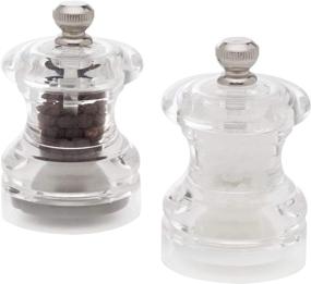 img 3 attached to Compact and Stylish COLE & MASON Button Mini Salt 🧂 and Pepper Grinder Set: Premium Stainless Steel Mills for Flavorful Seasoning