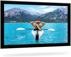 img 4 attached to 📽️ SCREENPRO 100-inch Fixed Frame Projection Screen for Ultimate Home Theater Experience