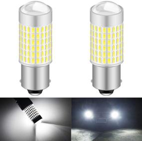 img 4 attached to 2-Pack KATUR 1156 P21W 7506 BA15S LED Bulb | High Power 3014 Chips | Super Bright 3000 Lumens | 6500K Xenon White | Replacement for Back up Reverse Brake Tail Turn Signal Lights