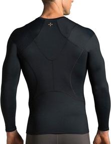 img 2 attached to 👕 Tommie Copper Men's Long Sleeve Shoulder Support Shirt: Ultimate Comfort for Aching Shoulders