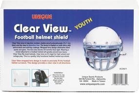 img 1 attached to Youth Clear Football Visor Eye Shield - Uniquely Designed Sports Gear