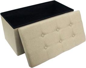 img 1 attached to Linen Footrest Organizer Versatile Space Saving