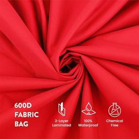 img 2 attached to 🎄 High-Quality Christmas Tree Storage Bag - Accommodates Artificial Trees up to 7.5 ft. Tall, with Strong Handles &amp; Easy Dual Zipper - Festive Xmas Bag Crafted from Tear-Resistant 600D Oxford - Backed by 5 Year Warranty (Red)