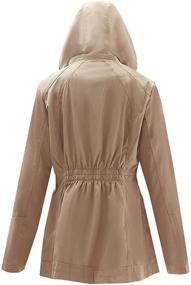 img 3 attached to Cheryl Co Lightweight Windbreaker 8822 Apricot L Women's Clothing and Coats, Jackets & Vests