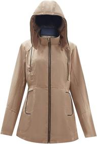 img 4 attached to Cheryl Co Lightweight Windbreaker 8822 Apricot L Women's Clothing and Coats, Jackets & Vests