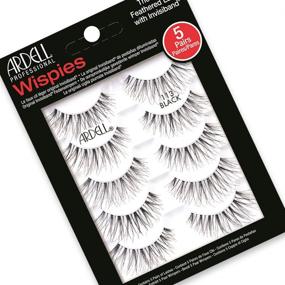 img 4 attached to Ardell Wispies 113 Black - Enhance Your Lashes with 5 Pairs x 1 Pack