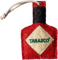 organic loofah scrubber/sponge for kitchen and household - loofah-art, tabasco bottle design logo