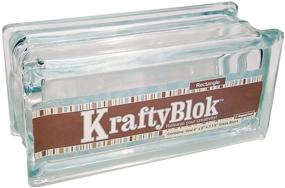 img 3 attached to 🔲 KraftyBlok 113: Clear Glass Craft Block with Round Opening and Cap - 4" x 8" Rectangle