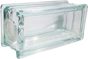 img 1 attached to 🔲 KraftyBlok 113: Clear Glass Craft Block with Round Opening and Cap - 4" x 8" Rectangle