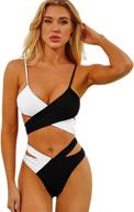 👙 stunning tofern women's bandage cross two piece bikini sets: high waisted, quick dry & push-up swimsuits logo