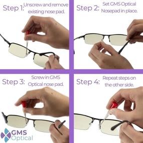 img 2 attached to GMS Optical® Silicone Symmetrical Eyeglass Vision Care for Eyeglasses Care