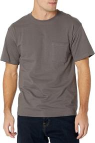 img 3 attached to 👕 Абсолютный комфорт: Hanes Sleeve Beefy T Pocket XX Large - непревзойденный размер и стиль!