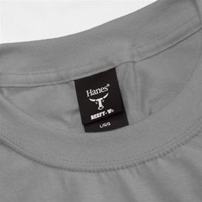 img 1 attached to 👕 Абсолютный комфорт: Hanes Sleeve Beefy T Pocket XX Large - непревзойденный размер и стиль!