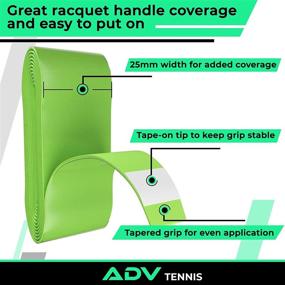 img 1 attached to ADV Tennis Tacky Overgrip - 12 Pack: Razor Thin Moisture-Wicking MaxTac Tape for Extreme Tacky Grip - Pro Tested & Designed