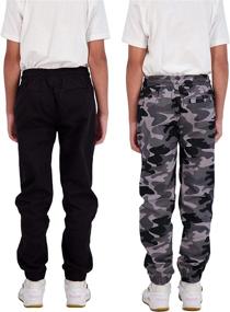 img 2 attached to TONY HAWK Boys' Clothing and Pants - 2 Pack Pockets Camo Khaki: Versatile Style for Young Skaters