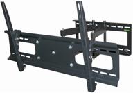 enhance your viewing experience with the monoprice adjustable tilting/swiveling wall mount bracket for lcd led plasma - max 132lbs, 37~63 inch logo