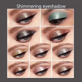img 1 attached to 💫 Sparkle & Shine: 10-Color Liquid Glitter Eyeshadow Set for Stunning Metallic Smokey Eyes - Waterproof, Long-Lasting & Quick-Drying Eye Shadow Makeup Kit