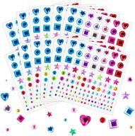 💎 selizo 1368pcs self adhesive rhinestones stickers – sparkly craft gems for crafts, decorations, body painting logo