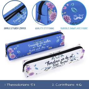 img 2 attached to 📚 Mr. Pen - Bible Study Pencil Pouch, 2 Pack, Small Pen Case, Highlighter Organizer, Pencil Bag, Ideal Gifts for Bible Study, Bible Journaling Supplies