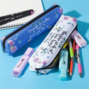 img 1 attached to 📚 Mr. Pen - Bible Study Pencil Pouch, 2 Pack, Small Pen Case, Highlighter Organizer, Pencil Bag, Ideal Gifts for Bible Study, Bible Journaling Supplies