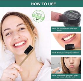 img 2 attached to 🦷 Aotto Activated Charcoal Teeth Whitening Powder with Natural Coconut for Enamel and Gum-friendly Whitening - Includes Bamboo Brush
