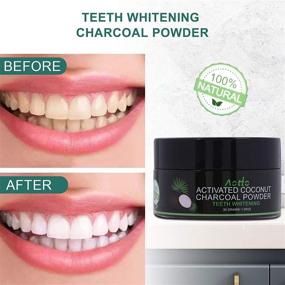 img 3 attached to 🦷 Aotto Activated Charcoal Teeth Whitening Powder with Natural Coconut for Enamel and Gum-friendly Whitening - Includes Bamboo Brush