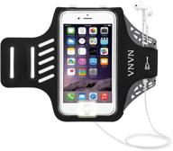 📱 vnvn water resistant sports armband arm case holder with fingerprint touch - compatible for iphone 11, 11 pro, 11 pro max, xs max, xr, xs, 8, 7 (including plus series) - adjustable reflective workout band logo