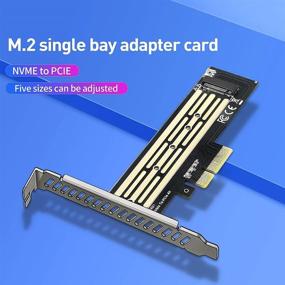img 1 attached to Адаптерная карта PCIe 3.0 X4 X8 X16 для M.2 NVMe или AHCI SSD (поддерживает 22110/2280/2260/2242/2230) - M10