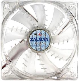 img 4 attached to 🦈 Zalman ZM-F2 LED (SF): Ультра тихий 92мм Вентилятор корпуса с голубой светодиодной подсветкой в форме акульей плавни - Белый Охлаждение.