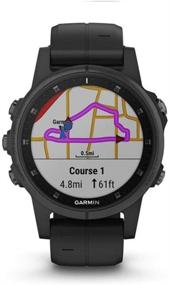 img 3 attached to Garmin Fenix 5s Plus: Compact Multisport GPS Smartwatch with Color TOPO Maps, Heart Rate Monitor, Music & Garmin Pay - Black (Renewed)