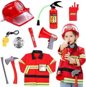 img 4 attached to 🚒 Firefighter-themed Accessories for Toddlers: Perfect for Birthdays and Halloween Celebrations