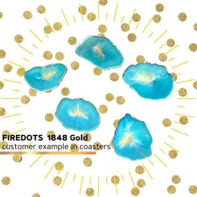 img 1 attached to 🔥 FIREDOTS 1848 Gold Mica Powder – 100g, Premium Cosmetic Grade Gold Pigment Powder with Pearlescent Effect, 100% Pure for Artists and DIYers, Ideal for Gold Soap Dye and Epoxy Resin Pigmentation