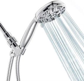 img 4 attached to 🚿 Experience the Ultimate Shower: 6 Functions Handheld Shower Head Set by Hopopro - High Pressure, High Flow, 59 Inch Hose, Bracket, Teflon Tape & Rubber Washers Included!