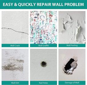 img 2 attached to 🔧 SAISZE Dry Wall Patch Repair Kit 2-Pack: Quick & Easy Hole and Crack Repair with Non-toxic Renovation Cream 100g