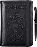 🛂 herriat travel passport holder: rfid blocking men's wallets, card cases & money organizers logo