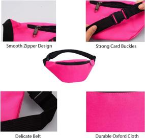 img 1 attached to 🎒 6-Piece Neon Bachelorette Fanny Pack Set: Stylish Waist Bags for 80s Parties, Travel, and Running - Adjustable, Cute and Fashionable - Ideal for Women, Men, and Kids - 2-Zipper Neon Color Belt Bag in 6 Vibrant Shades!