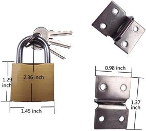 img 2 attached to 🔒 Stainless Steel Arlai Padlock for Optimal Fastening