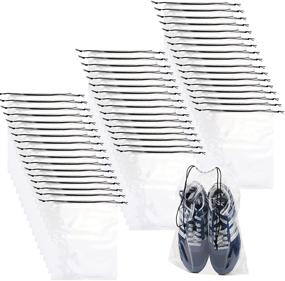 img 4 attached to Полупрозрачные водонепроницаемые органайзеры Drawstring 50PCS Transparent